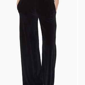 Bella Dahl black velour wide leg sweatpantsts